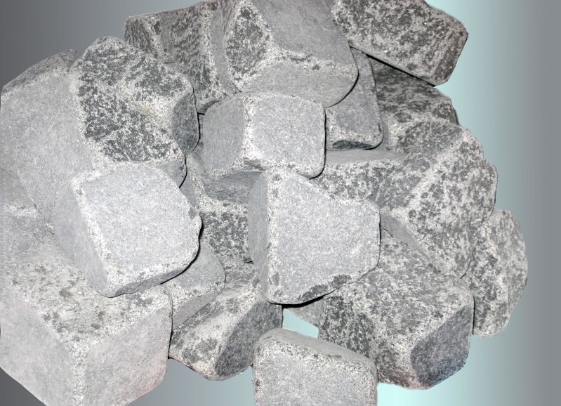 Камни для бани Габбро-диабаз обвалованный 20 кг